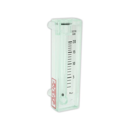 Dwyer Instruments Flowmeter, range 5-50 SCFH air. MMA-7